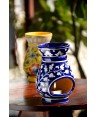 Handmade Blue Pottery Oil Diffuser/Oil  Burner Blue Colour  6 inches