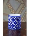 Handmade Blue Pottery specially design Coffe/Tea mug full size . floral print MultiColour