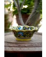 Handmade Blue Pottery designer plates for snacks and bowl for any occasion floral print MultiColour