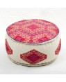 Badmeri Vintage Ottoman Indian Kantha  embroidery Work New Style Footstool  Pouf ottoman with Designer hand work.