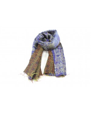 Handscart Handblocked natural printed organice and eco friendly women's scarfs and stoles Abstract Design Women's Scarf(Foolwari _Cotton) (Multi-Coloured) SIZE(180CM X 55CM)