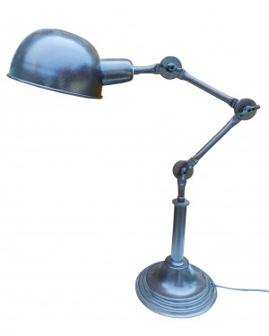 Handcrafted Assembled Desk Lamp, Table Lamp,  Classic Architect made by Rough Iron by  150 years old hammered craftsmanship,  No welding, Purely sustainable way of Iron lamp.