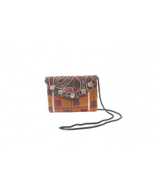 La Dau Panja Classics Women's Designer Dhurrie Shoulder Sling bags - Natural Color weave Rugs & Genuine Leather Hobo Style Purse Handbag For modern girls, Designed In Paris, Crafted by Artisans