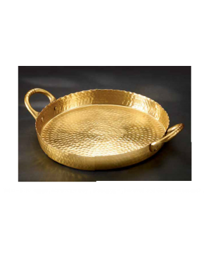 Handscart Vintage house brass aluminium  decorative bowls vintage gold hammered  brass pedestrial centrepiece bowl.