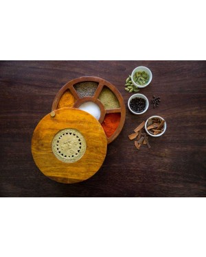 Spice Serveware Box with Dhokra Art