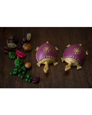 Dhokra Tortoise Table Top Set- Different Shades of Purple