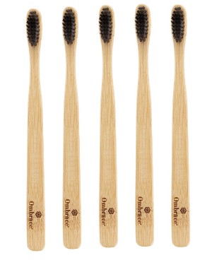 100% Eco friendly and bio Bamboo tooth brush With charcol bristles, No To Plastic product