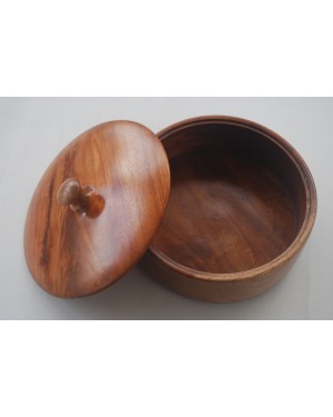 Ecofriendly Bamboo Classic Wooden handcrafted Bowl with lid  Board/Serving Platter, with Bamboo and  crafted by natural woods.