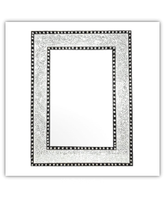 Bedroom or Bathroom Rectangular frame Hangs Horizontal & Vertical  By Vintage Hammered Craft. (Only Frame)