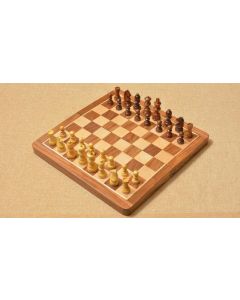 Handmade European Wooden Chess Set with 16 Inch Board and Hand Carved Chess Pieces crafted in India