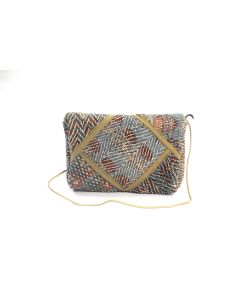 La Dau Panja Classics Women's Designer Hemp Kilim Shoulder Sling bags - Natural Color weave Rugs & Genuine Leather Hobo Style Purse Handbag For modern girls, Designed In Paris, Crafted by Artisans