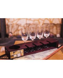 Champagne Tray With Glasses