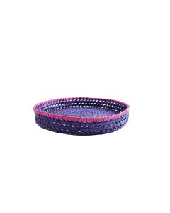 Handscart Handmade Abstract Design Cane Boxes Basket with multicolor cane made by spcial stiching process with banana leaf ecofriendly and organic