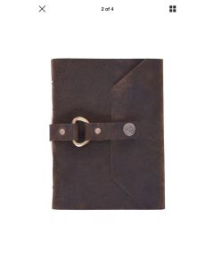 Eco Leather Leather Journal Diary Writing Notebook with Bio Recycled handmade papers, Personal Travel Diary Unlined Paper Sketchbook