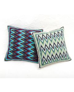 Designer handcrafted "la badam" Decor  Cushion Covers One Piece Cushions Cover (NO FILLER) Vintage  Style Handmade Kantha Designed in Paris, Crafted India.