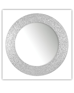 Bedroom or Bathroom Round frame Hangs Horizontal & Vertical  By Vintage Hammered Craft. (Only Frame)