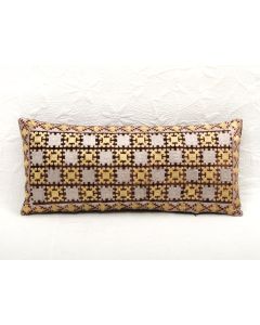 Designer handcrafted "la badam" Decor  Cushion Covers One Piece Cushions Cover (NO FILLER) Vintage  Style Handmade Kantha Designed in Paris, Crafted India.