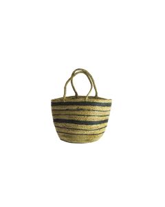 Handscart Handcrafted Boho Design Women's Tote Bags withEcofriendly jute for all purpose.(Zebra Tote_Jute )