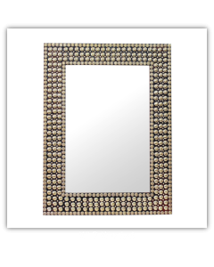 Bedroom or Bathroom Rectangular frame Hangs Horizontal & Vertical  By Vintage Hammered Craft. (Only Frame)
