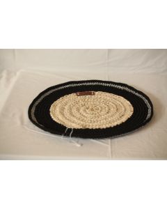 Sosal Crochet designer handcrafted beads baskets with ecofriendly beads mat