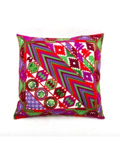 Designer handcrafted "la badam" Decor  Cushion Covers One Piece Cushions Cover (NO FILLER) Vintage  Style Handmade Kantha Designed in Paris, Crafted India.