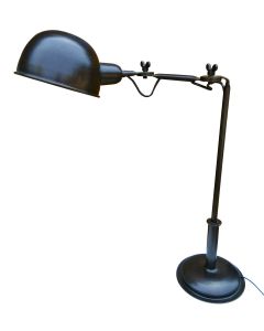 Handcrafted Assembled Desk Lamp, Table Lamp,  Classic Architect made by Rough Iron by  150 years old hammered craftsmanship,  No welding, Purely sustainable way of Iron lamp.