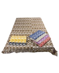 Designer Handcrafted Handmade Quilt,  Bohemian Bedding, Throw Blankets, Indian Bedcover,  Cotton Kantha Bedding, Vintage Kantha Quilt, Single Bed