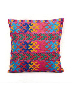 Designer handcrafted "la badam" Decor  Cushion Covers One Piece Cushions Cover (NO FILLER) Vintage  Style Handmade Kantha Designed in Paris, Crafted India.