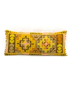 Designer handcrafted "la badam" Decor  Cushion Covers One Piece Cushions Cover (NO FILLER) Vintage  Style Handmade Kantha Designed in Paris, Crafted India.