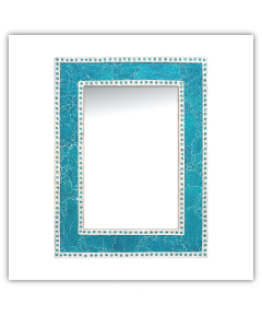 Bedroom or Bathroom Rectangular frame Hangs Horizontal & Vertical  By Vintage Hammered Craft. (Only Frame)