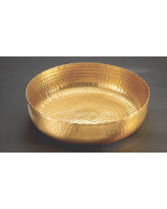 Handscart Vintage house brass aluminium  decorative bowls vintage gold hammered  brass pedestrial centrepiece bowl.