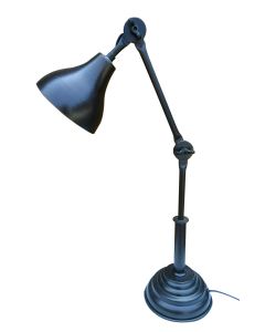 Handcrafted Assembled Desk Lamp, Table Lamp,  Classic Architect made by Rough Iron by  150 years old hammered craftsmanship,  No welding, Purely sustainable way of Iron lamp.