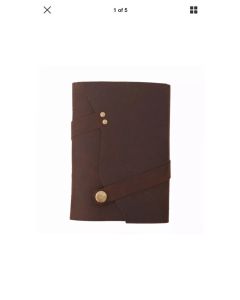 Eco Leather Leather Journal Diary Writing Notebook with Bio Recycled handmade papers, Personal Travel Diary Unlined Paper Sketchbook