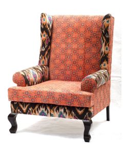 Vintage Kantha Patchwork Upholstered  Sofa Chair in Melody Patchwork Multi Arm  Chair Vintage Kantha Sofa Patchwork Chair