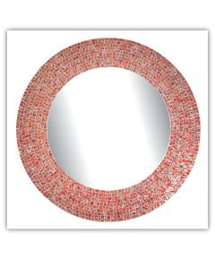 Bedroom or Bathroom Round frame Hangs Horizontal & Vertical  By Vintage Hammered Craft. (Only Frame)