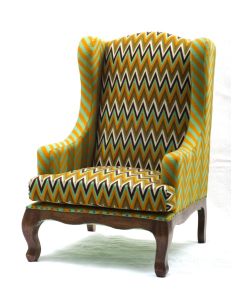 Vintage Kantha Patchwork Upholstered  Sofa Chair in Melody Patchwork Multi Arm  Chair Vintage Kantha Sofa Patchwork Chair