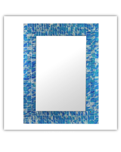 Bedroom or Bathroom Rectangular frame Hangs Horizontal & Vertical  By Vintage Hammered Craft. (Only Frame)