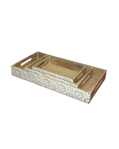 Daisy Meadow Wooden Tray - Small
