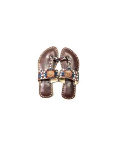 Handscart Luxury Handcrafted Women's Slipper with Original soft leather and Handblock Print Lining Designer footwear