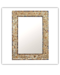 Bedroom or Bathroom Rectangular frame Hangs Horizontal & Vertical  By Vintage Hammered Craft. (Only Frame)