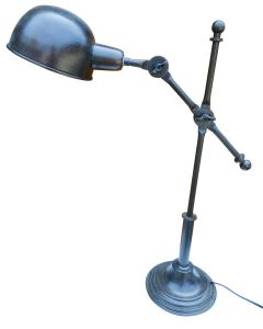 Handcrafted Assembled Desk Lamp, Table Lamp,  Classic Architect made by Rough Iron by  150 years old hammered craftsmanship,  No welding, Purely sustainable way of Iron lamp.