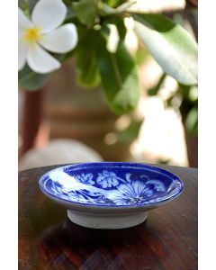 Handmade Blue Pottery designer plates for snacks and bowl for any occasion floral print MultiColour