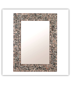 Bedroom or Bathroom Rectangular frame Hangs Horizontal & Vertical  By Vintage Hammered Craft. (Only Frame)