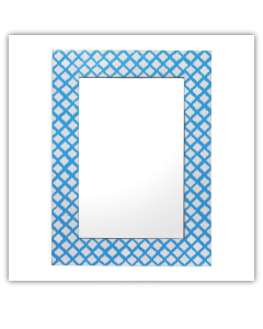 Bedroom or Bathroom Rectangular frame Hangs Horizontal & Vertical  By Vintage Hammered Craft. (Only Frame)